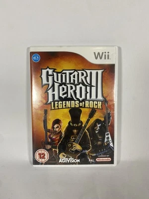 Guitar Hero III 3 Legends Of Rock Nintendo Wii PAL Complete W/ Manual Free Ship - Image 1 of 4