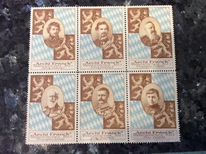 408178/ Reklamemarken – Aecht Franck Kaffeezusatz – Regentenserie - 6 Stück - Bild 1 von 2