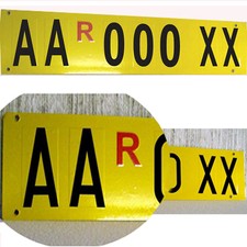 Targa Ripetitrice Agricola In Alluminio Giallo Reflex - Personalizzabile | Made In Italy - Foto 3