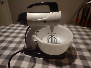 Mezclador de pie Sunbeam Mixmaster vintage años 50 10 blanco funciona portátil - Imagen 1 de 13