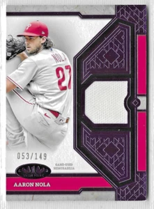 ⭐🦄 AARON NOLA RELIC/149 2024 Topps Tier One Camiseta Usada en Juegos Phillies SP - Imagen 1 de 2