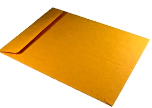 10 Manila 9x12" Kraft Catalog Mailing Envelopes Brown Self-Adhesive Seal Mailers - Picture 1 of 6