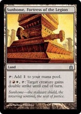 1x Sunhome, Fortress of the Legion Ravnica City Guilds card Magic the Gathering
