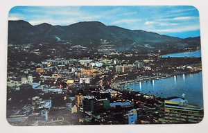Vista De Noche Acapulco Mexico Vintage Vistacolor chrome postcard Night View - Picture 1 of 3