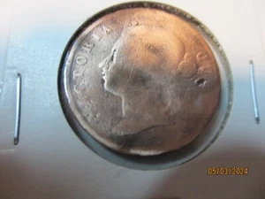 1900 Straits Settlements One Cent Coin - Picture 1 of 4