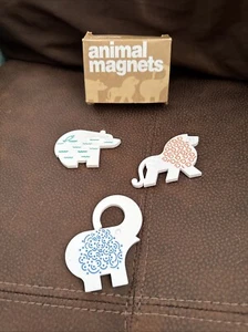 Vintage Tupperware 1993 Animal Magnets New Old Stock Lion Bear Elephant ~ B2 - Picture 1 of 3