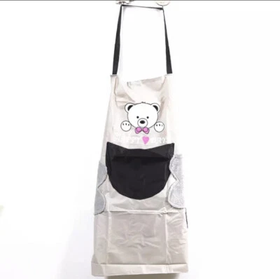 Cute Bear Cooking Aprons Women Cooking Bib - Image 1 of 4