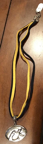 Iowa Hawkeyes Yellow/Black Necklace Cover