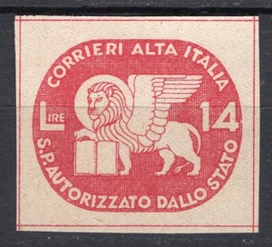 #230 - RSI - 1945 - 14 lire CORALIT (Leone di San Marco) - Nuovo (MNH) - Imagen 1 de 2