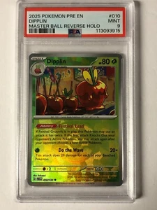PSA 9 Mint Prismatic Evolutions Reverse Holographic Master Ball Dipplin 010/131 - Picture 1 of 3