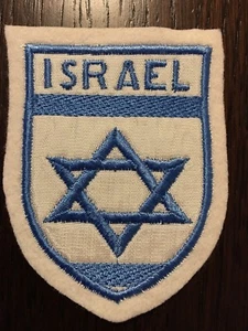Patch toppa CM8X6 scudetto in stoffa ricamato ISRAEL ISRAELE - Picture 1 of 3