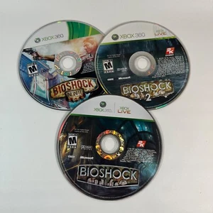 Microsoft Xbox 360 Bioshock 1 2 Infinite Trilogy Bundle Lot - DISC ONLY - Picture 1 of 4