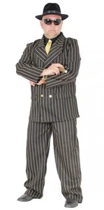 Gangster Mafia Anzug für Herren Karneval Kostüm 20er Jahre Party Boss Gr. S - XX - Bild 1 von 1