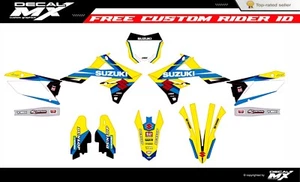Fits Suzuki RMZ 250 2019 to 2024 RMZ450 2018 to 2024 graphic kit decals stickers - Picture 1 of 2