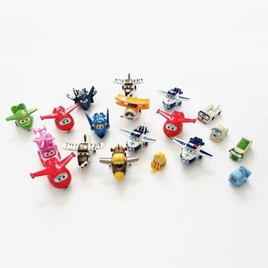 Lote de 19 mini aviones de juguete transformadores Super Wings, figuras, vehículos - Imagen 1 de 7