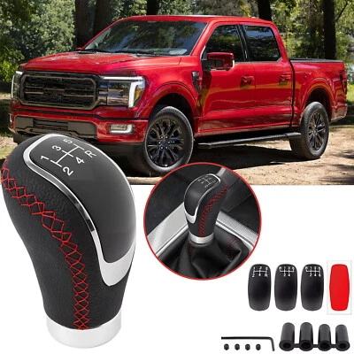 5/6 Speed Manual Gear Stick Shift Knob Lever Head Shifter For Ford F-150 F-250 Foto 1 de 4