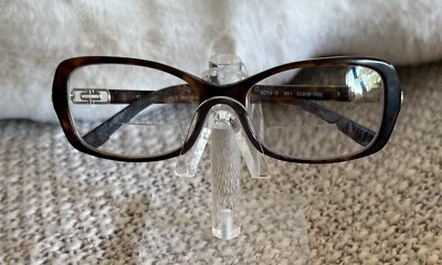 Gafas Bvlgari 4059-B 851 Marrón Habana con Cristales de Swarovski 52 mm PLS LEER Foto 1 de 4