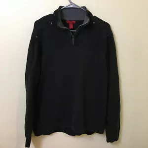 Alfani Pullover Maglione Uomo Extra Large Nero Misto Cotone Manica Lunga - Foto 1 di 9