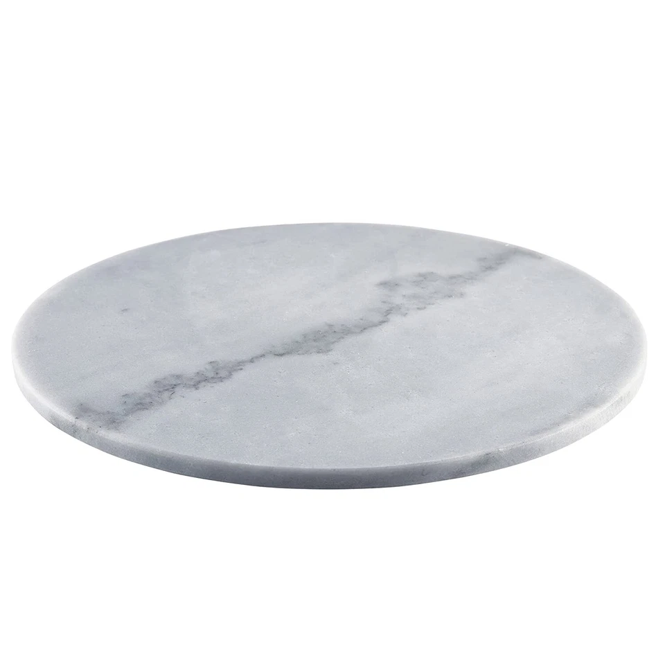 Grey Marble Platter 33cm - Round Marble Cheese Board Cake Board - Image 1 of 1