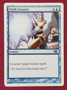 Magic The Gathering 8TH EDITION FLASH COUNTER blue card MTG - Picture 1 of 2