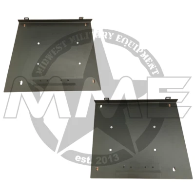 Set of Rear Seat Base Support Tray Replacement For HMMWV/Humvee - POWDER COATED - Image 1 of 2