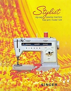 Large Deluxe-Edition Singer 534 Stylist Zig Zag Sewing Machine Manual FULL Color - Picture 1 of 12