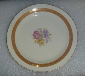 Set of 4 Bread Plates By The French Saxon China Co 22kt~*~Made in USA - Picture 1 of 8