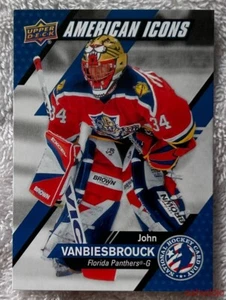 2021 Upper Deck National Hockey Card Day John Vanbiesbrouck #EE. UU.-12 iconos - Imagen 1 de 2