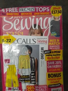 Love sewing iss.52 bonus template sheet + pattern + more - Imagen 1 de 1