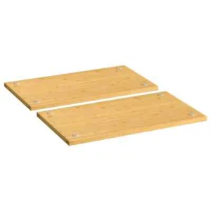 Kookplaatafdekkingen 2 st 50x28x1,5 cm bamboe vidaXL - Afbeelding 1 van 4