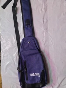 Men Women Nylon Sling Bag Backpack Crossbody Shoulder Chest School Daily Travel - Picture 1 of 4