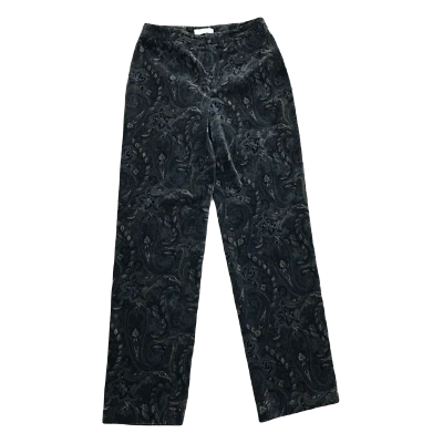 Pantalones de terciopelo Lord & Taylor ~ Talla 2 ~ Negro ~ tiro medio ~ 31" entrepierna ~ cachemira Foto 1 de 4