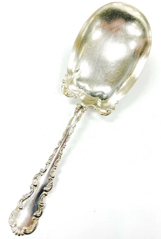 Vintage Serving Spoon Whiting Maker Pattern Louis XV Sterling Silver No Mono Cover