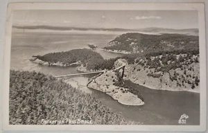 Vintage Postkarte RPPC Täuschung Pass Brücke Washington Ellis Foto 831 AA9 - Bild 1 von 2