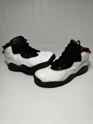 Niños Nike Air Jordan 10 X Retro Blanco Rojo Negro 2Y.    310807-100  Foto 1 de 4