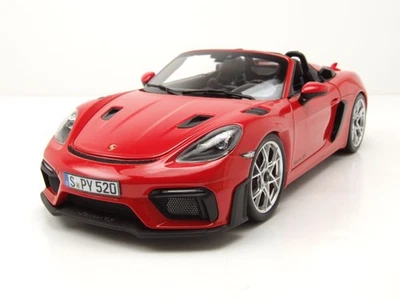 Porsche 718 Spyder RS 2023 Rouge Modèle Auto 1:18 Norev - Photo 1/4