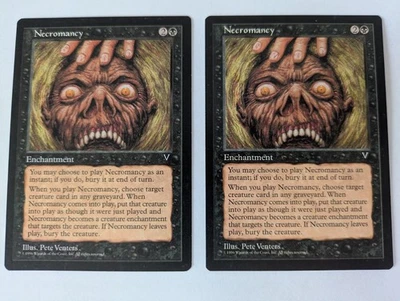 2 Necromancy Visions MTG NM Free Shipping with tracking - Image 1 of 2