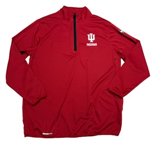 Indiana Hoosiers NCAA Pullover 1/4-Zip Therma-Tech Franchise Club Herren L purpurrot - Bild 1 von 14