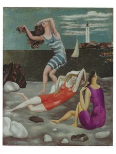 Postcard Picasso "The Bathers" 1918 Musée Nat'l Picasso MINT Unused - Picture 1 of 1