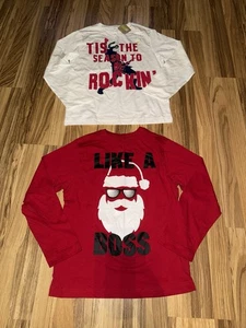 NEU Crazy 8 Santa Weihnachten Paket Jungen Gr. 10/12 Langarm T-Shirts Grafik T-Shirt - Bild 1 von 5