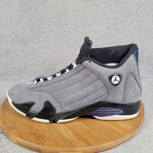 Nike Air Jordan 14 Retro Graphite Navy Size 9 Authentic OG Rare Authentic Used - Picture 1 of 13