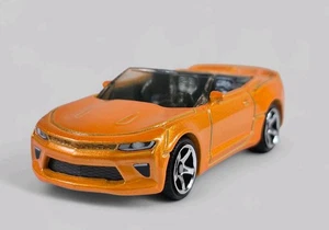 2016 CHEVY CAMARO CONVERTIBLE Diorama Collectible DieCast 1:64 Orange LOOSE  - Picture 1 of 8