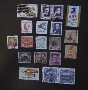 Lote de estampillas usadas de $1 $5 de alto valor nominal de Estados Unidos T15566 - Imagen 1 de 1