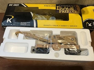 VINTAGE K-LINE USCC 9363 OPERATION IRAQI FREEDOM FLAT CAR OPERATING CRANE O NIB - Picture 1 of 20