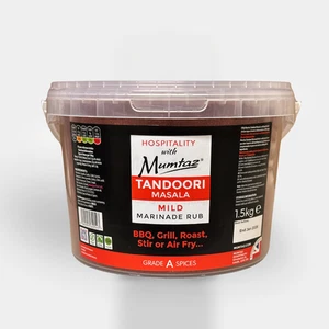 Mumtaz Tandoori Masala Mildly Spiced Marinade Rub Seasoning Mix - 1.5kg - Picture 1 of 1