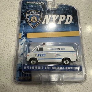 Greenlight NYPD 1977 Chevrolet G20 Emergency Service Van Neu im Blister - Bild 1 von 13
