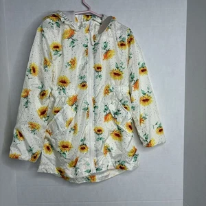 Emma & Elsa Mädchen Größe 6 Sonnenblumen Kapuzenjacke Neu mit Etikett - Bild 1 von 7