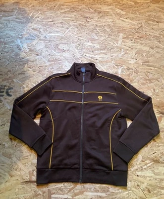 Brown with yellow accents DJAB Trackvest Medium Regular fit - Image 1 of 4