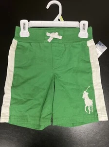 Polo Ralph lauen green boy shorts sz 4 4T - Picture 1 of 3