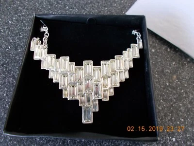 Nuevo en caja Nuevo collar de baguettes en cascada Foto 1 de 3
